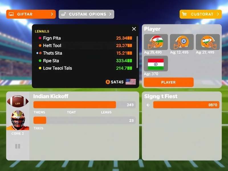 Fiesta Kickoff gameplay screenshot showing football match