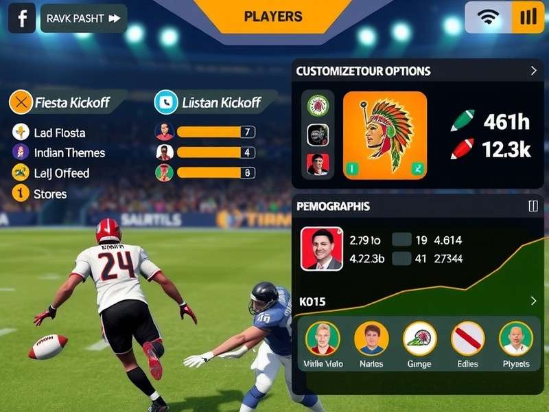Fiesta Kickoff customization options showing Indian themes